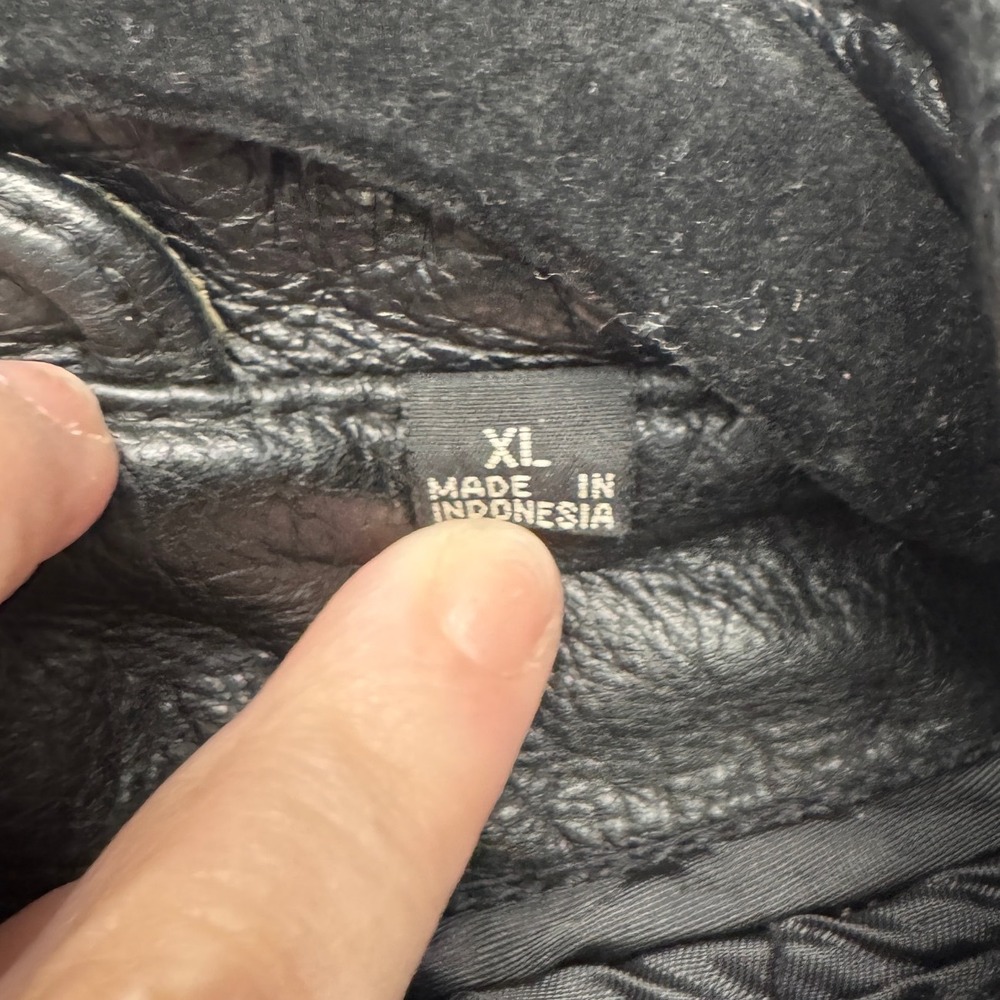 Leather Limited Black Leather Zip Front Jacket XL Thermolite Quilted Lining - Picture 4 of 9